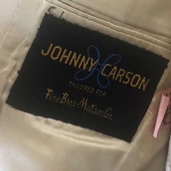 Vtg 1970s Johnny Carson 3 Piece Leisure Suit Tailored For Fine Bros.-Matison Co - Picture 9 of 16